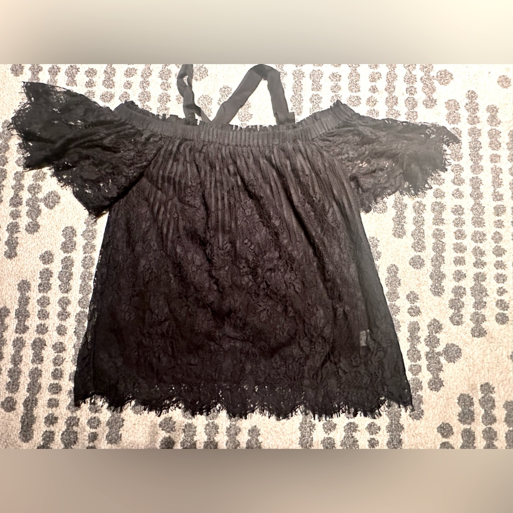 Off the shoulder lace top